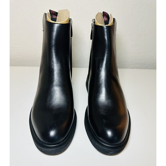 *NEW* Franco Sarto Bealy Black Leather Ankle Booties Women's SIZE 6 - Picture 5 of 12